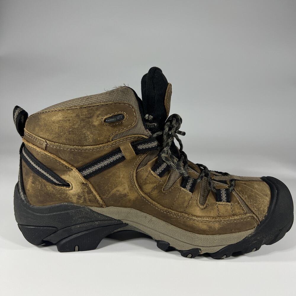 KEEN Targhee II Mid Waterproof Mens US Sz 8 Leather Textile Hiking Boots 1008418 - Picture 5 of 13